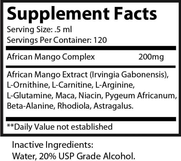 African Mango “Ultra Burn” Drops 2oz - Image 2