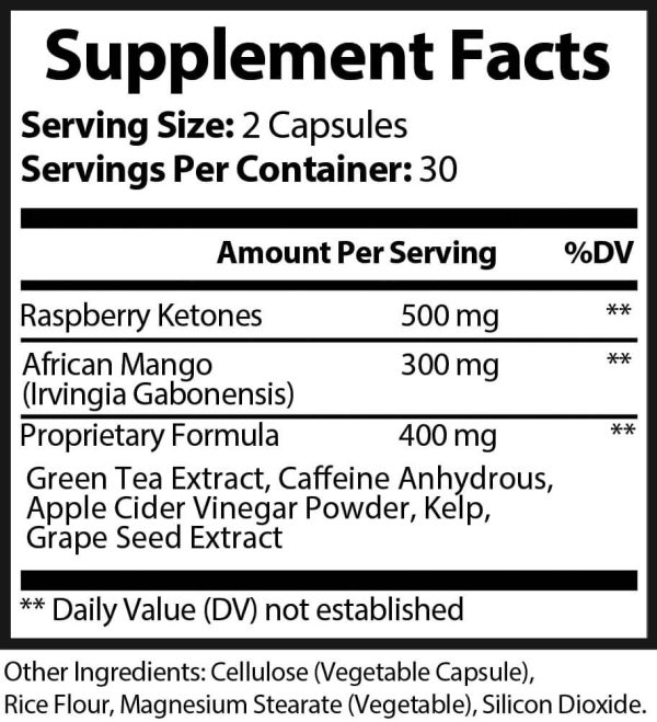 Raspberry Ketone Ultra Blend - 600mg - Image 2