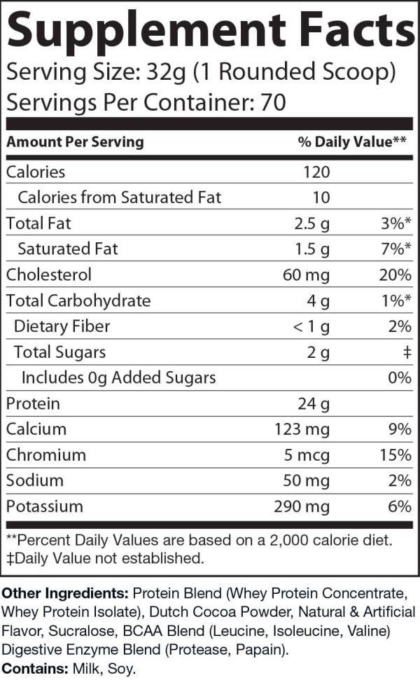 5lb Whey Protein Chocolate – 70 servings - Image 2