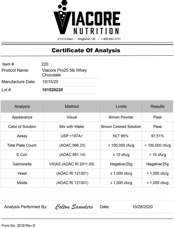 2lb 100% Whey Isolate Vanilla – 30 servings - Image 3