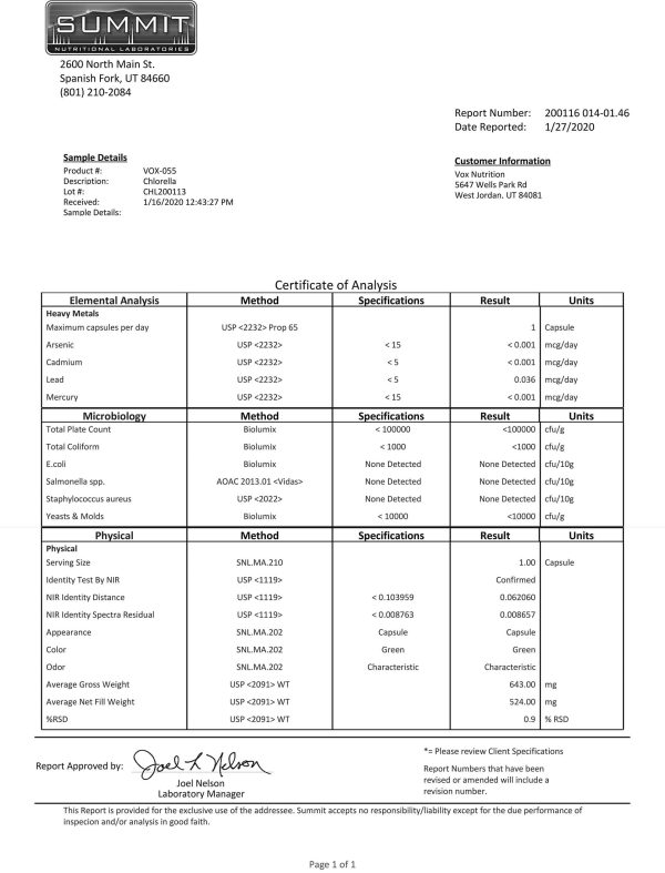 Chlorella Pure - 600mg - Image 3
