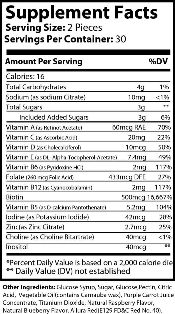 Hair Vitamin Gummies - Image 2